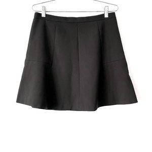 Jcrew factory black A-line mini skirt flared